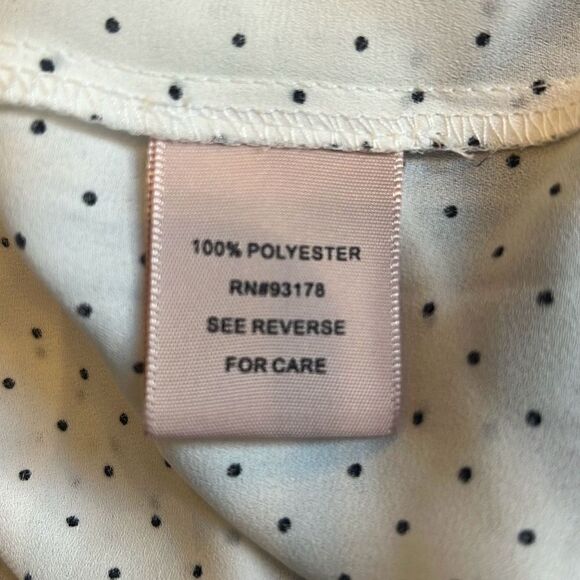 Philosophy white polka dot cap sleeve blouse XL - Picture 4 of 5